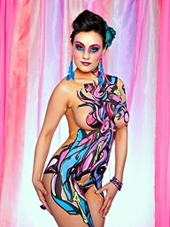 Sexy Pink Body Paint