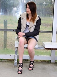 Bus stop bimbo